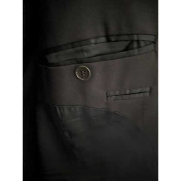 Men's Pronto Uomo 100% Wool Coat & Blazer 46R Dark Green Olive, Made In Italy - Picture 6 of 8